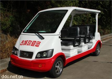  沃森红白色6座网格电动巡逻车